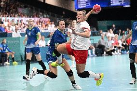 Paris 2024 - Women's Handball - Slovenia v Denmark