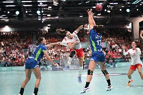 Paris 2024 - Women's Handball - Slovenia v Denmark