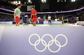 (PARIS2024)FRANCE-PARIS-BADMINTON-TRAINING