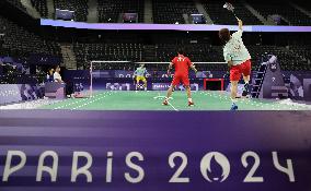 (PARIS2024)FRANCE-PARIS-BADMINTON-TRAINING