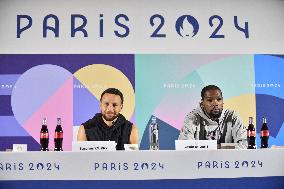 (PARIS2024)FRANCE-PARIS-U.S.-MEN'S BASKETBALL-PRESS CONFERENCE