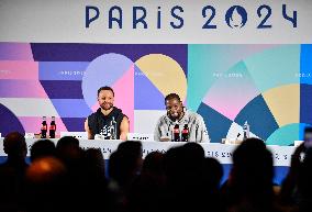 (PARIS2024)FRANCE-PARIS-U.S.-MEN'S BASKETBALL-PRESS CONFERENCE