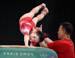 (PARIS2024)FRANCE-PARIS-ARTISTIC GYMNASTICS-TRAINING