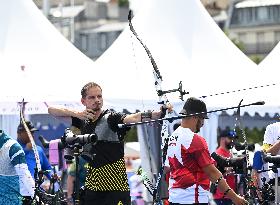 (PARIS2024)FRANCE-PARIS-ARCHERY-MEN'S INDIVIDUAL RANKING ROUND