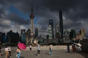 Shanghai Prepare For The Typhoon Gaemi