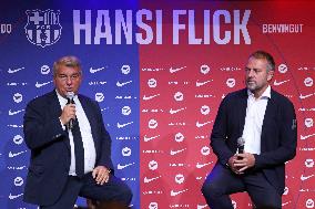 FC Barcelona Unveil New Head Coach Hansi Flick