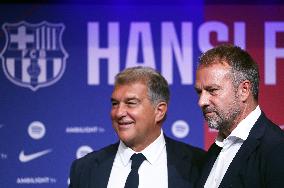 FC Barcelona Unveil New Head Coach Hansi Flick