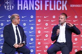 FC Barcelona Unveil New Head Coach Hansi Flick