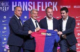 FC Barcelona Unveil New Head Coach Hansi Flick