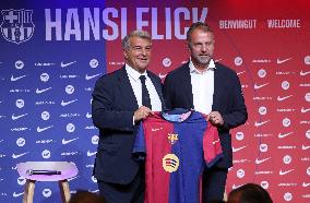 FC Barcelona Unveil New Head Coach Hansi Flick