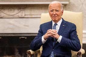 DC: US President Joe Biden meets with Israeli Prime Minister Bejamin Netanyahu at the White House