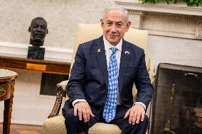 DC: US President Joe Biden meets with Israeli Prime Minister Bejamin Netanyahu at the White House