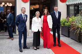 King and Queen of Denmark Inaugurate the Denmark Pavilion - Paris