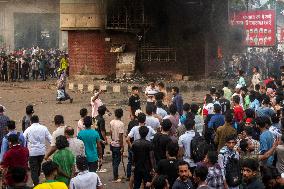 Anti-quota Protest In Dhaka