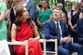 King and Queen of Denmark Inaugurate the Denmark Pavilion - Paris