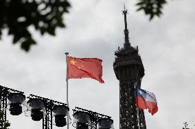 (PARIS2024) FRANCE-PARIS-BEACH VOLLEYBALL-VENUE-PREPARATIONS