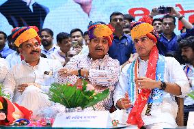 Newly Appointed NSUI State President Vinod Jhakar In Jaipur