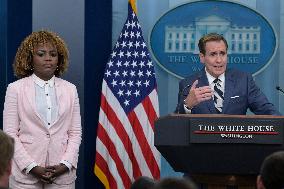 DC: Sec Jean Pierre and Security Advisor Kirby hold a Whiet House press briefing