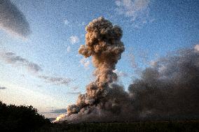 Explosion And Fire In Firework Warehouses In Bulgaria.