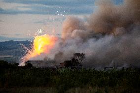 Explosion And Fire In Firework Warehouses In Bulgaria.