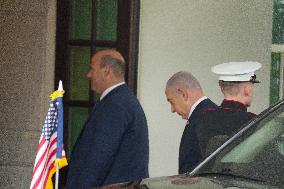 Israeli Prime Minister Benjamin Netanyahu Arrives At The White House