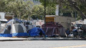U.S.-CALIFORNIA-LOS ANGELES-HOMELESS ENCAMPMENTS