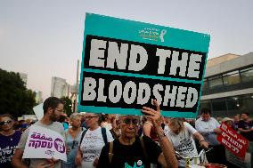 ISRAEL-TEL AVIV-GAZA-CEASEFIRE-DEMONSTRATION