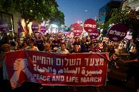 ISRAEL-TEL AVIV-GAZA-CEASEFIRE-DEMONSTRATION