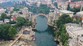 BOSNIA AND HERZEGOVINA-MOSTAR-OLD BRIDGE-RESTORATION-20TH ANNIVERSARY