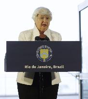 U.S. Treasury Secretary Yellen in Brazil