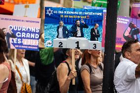 Demonstration Against Antisemitism, In Paris