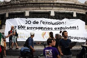 Demonstration Against Olympic Games In Paris