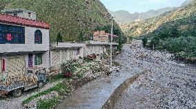 CHINA-GANSU-LONGNAN-HEAVY RAINFALL-RESTORATION (CN)