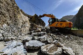 CHINA-GANSU-LONGNAN-HEAVY RAINFALL-RESTORATION (CN)