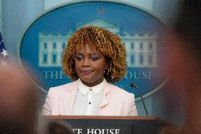 White House Media Briefing Held By Press Secretary Karine Jean-Pierre