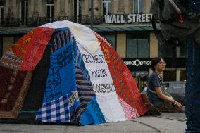 Demonstrators Anti-Olympic Games And Pro-Israel In Republic Square, In Paris.