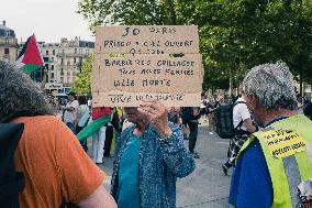 Paris 2024 - Demonstration Against The Opening Ceremony