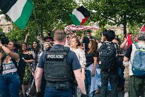 Paris 2024 - Demonstration Against The Opening Ceremony