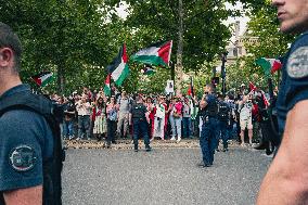 Paris 2024 - Demonstration Against The Opening Ceremony