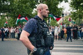 Paris 2024 - Demonstration Against The Opening Ceremony