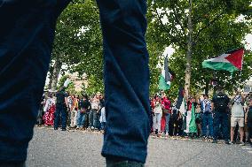 Paris 2024 - Demonstration Against The Opening Ceremony