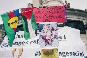 Paris 2024 - Demonstration Against The Opening Ceremony