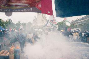 Paris 2024 - Demonstration Against The Opening Ceremony