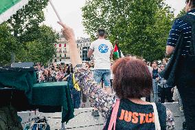 Paris 2024 - Demonstration Against The Opening Ceremony