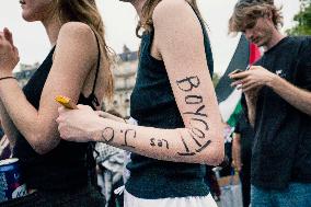 Paris 2024 - Demonstration Against The Opening Ceremony