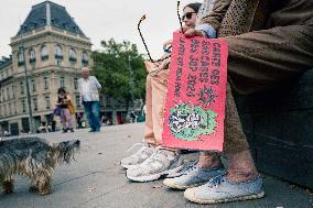 Paris 2024 - Demonstration Against The Opening Ceremony