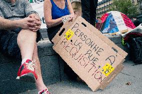 Paris 2024 - Demonstration Against The Opening Ceremony