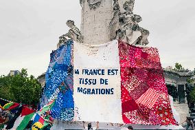 Paris 2024 - Demonstration Against The Opening Ceremony