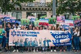 Paris 2024 - Demonstration Against The Opening Ceremony