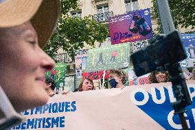 Paris 2024 - Demonstration Against The Opening Ceremony